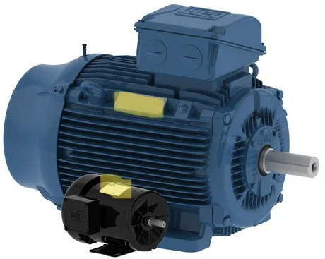 Image montrant la position des plaques signalétiques sur les moteurs weg (contain)